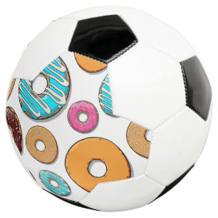 明るいドーナツパお洒落ターン サッカーボール