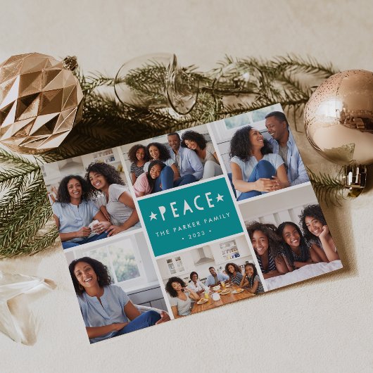 明るいニュース |写真コラージュカード シーズンカード