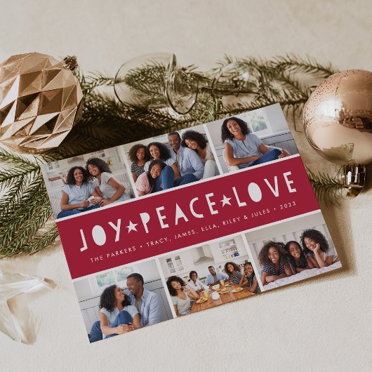 明るいニュース |写真コラージュカード シーズンカード