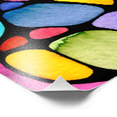 明るいニューログラフィックウォーターカラーアート フォトプリント (角)