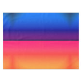 明るいネオンの抽象芸術の日の出 テーブルクロス (正面(横))