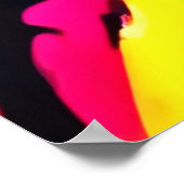 明るいネオンの抽象芸術作品 ポスター (角)