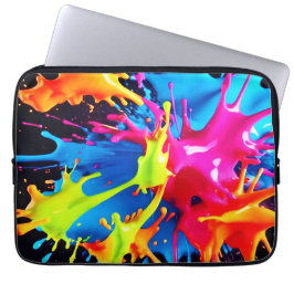 明るいネオンの抽象芸術・アート ラップトップスリーブ