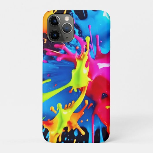 明るいネオンの抽象芸術・アート Case-Mate iPhoneケース (裏)