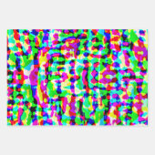 明るいネオンの気化抽象芸術芸術 ラッピングペーパーシート (正面2)