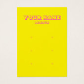 明るいネオンカラフルイヤリングディスプレイカード (正面)