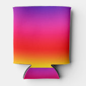 明るいネオンカラフルグラデーション 缶クーラー (正面)