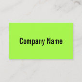 明るいネオングリーンカラービジネスカードテンプレート100 名刺 (裏面)