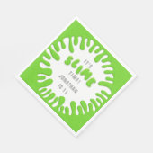 明るいネオングリーンスライムパーティー スタンダードランチョンナプキン (角)