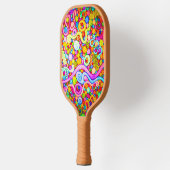 明るいネオンコイル ピックルボールラケット (左)
