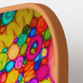 明るいネオンコイル ピックルボールラケット (左詳細)