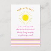 明るいネオンサンシャインストライプズベビーのためのサニーブックス エンクロージャーカード (正面)