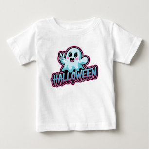 明るいネオンハロウィーンベクトル ベビーTシャツ