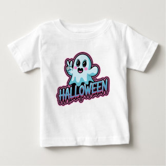 明るいネオンハロウィーンベクトル ベビーTシャツ