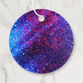 明るいネオンピンクグローディスコダンスパーティーありがとう フェイバータグ (裏面)