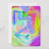 明るいネオンレインボーハヌカーのドレディデルバブル シーズンカード (正面)