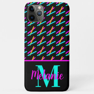 明るいネオンレーザーアクションフルオレッセント楽しみ iPhone 11 PRO MAXケース