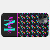 明るいネオンレーザー動作蛍光おもしろい Case-Mate iPhoneケース (裏面(横))