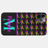 明るいネオンレーザー動作蛍光 Case-Mate iPhoneケース (裏面(横))