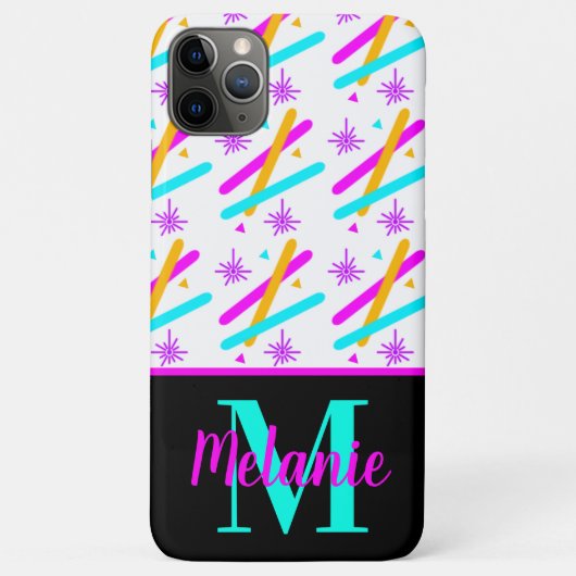 明るいネオンレーザー アクション 蛍光 パーティー用紙吹雪 Case-Mate iPhoneケース (裏面)