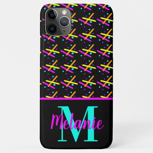 明るいネオンレーザー アクション 蛍光 Case-Mate iPhoneケース (裏面)