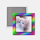 明るいネオン写真枠磁石 マグネット (正面/裏面)