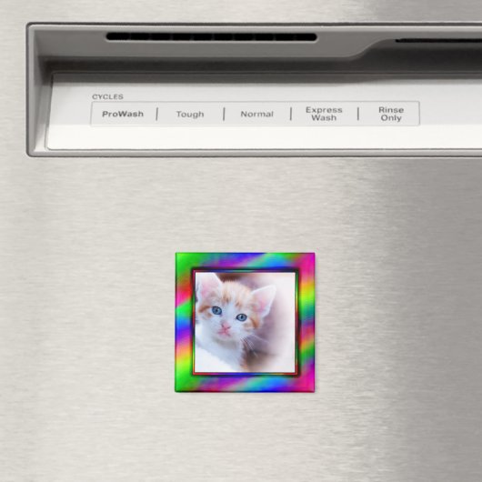 明るいネオン写真枠磁石 マグネット (インサイチュ (食洗機))