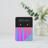 明るいネオン形状手作りイヤリングディスプレイカード コーリングカード (スタンド正面)