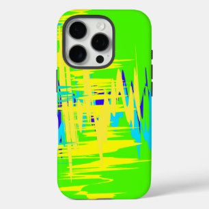 明るいネオン着色パターンデザイン iPhone 16 PROケース