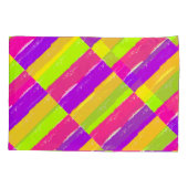 明るいネオン絵を描ブラシ | 枕カバー (裏面-左)