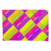 明るいネオン絵を描ブラシ | 枕カバー (正面左)