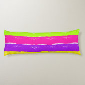 明るいネオン絵を描ブラシ |等級A ボディピロー (裏面)