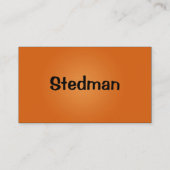 明るいネオン緑およびオレンジ 名刺 (裏面)