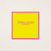 明るいネオン色のイヤリングホルダー、ディスプレイカード。 (正面)