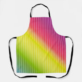 明るいネオン蛍光勾配レインボーグラデーションコール エプロン (正面)