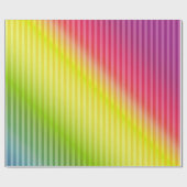 明るいネオン蛍光勾配レインボーグラデーションコール ラッピングペーパー (フラット)
