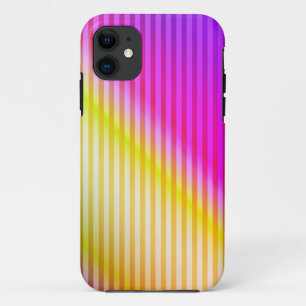 明るいネオン蛍光勾配レインボーグラデーションコール iPhone 11 ケース