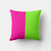 明るいネモダンオンピンクグリーンモノグラム クッション (裏面)