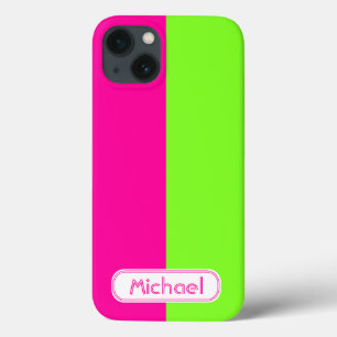 明るいネモダンオンピンク緑モノグラム iPhone 13ケース
