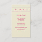 明るいハイビスカスの花 名刺 (正面)