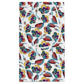 明るいハイビスカスパターン スモールペーパーバッグ (裏面)