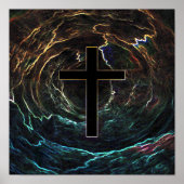 明るいハイライトの黒い十字 ポスター (正面)