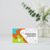 明るいハカラフルンマー屋根 名刺 (スタンド正面)