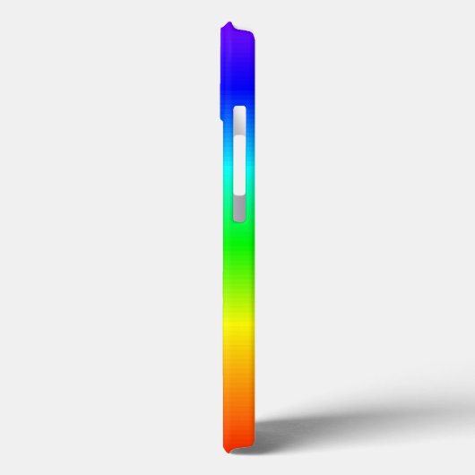 明るいハッピーカラーレインボーストライプグラデーション Case-Mate iPhoneケース (裏面 / 左)