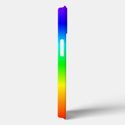 明るいハッピーカラーレインボーストライプグラデーション Case-Mate iPhoneケース (裏面 / 右)