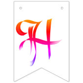 明るいハッピーバースデー書 バンティングフラッグ (第2の旗)