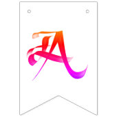 明るいハッピーバースデー書 バンティングフラッグ (第3の旗)