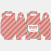 明るいハッピーホリデー | レトロピンクと赤 フェイバーボックス (見開き)