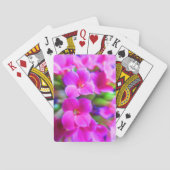 明るいハッピーKalanche花ピンクマゼンタパープル トランプ (裏面)