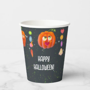 明るいハロウィンパーティー紙コップ 紙コップ